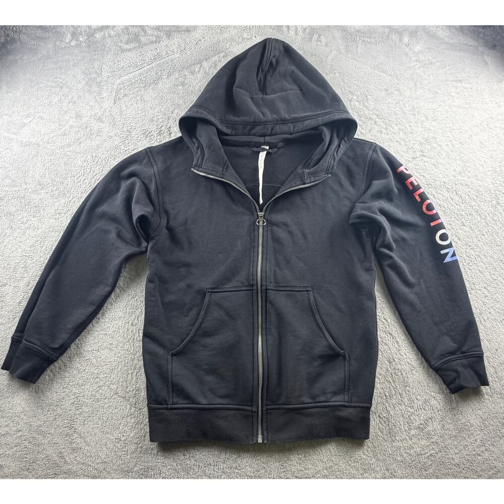 lululemon Women’s 6 Black Full Zip Hoodie Sweatshirt Cotton Fleece Pockets